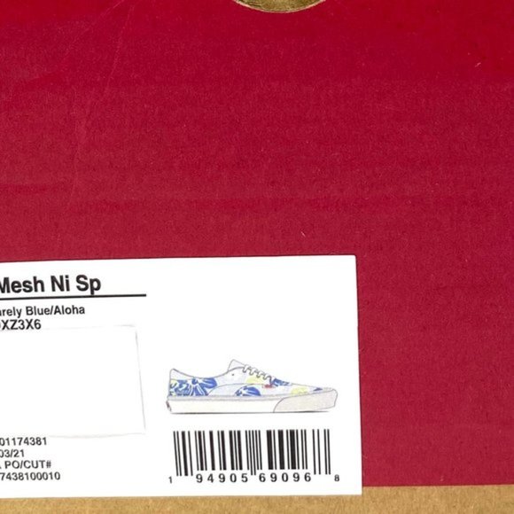 💖MEGA SALE💖VANS Acer Mesh Ni Sp Barely  Women  White Blue Canvas  VN0A5DXZ3X6 - Picture 9 of 10